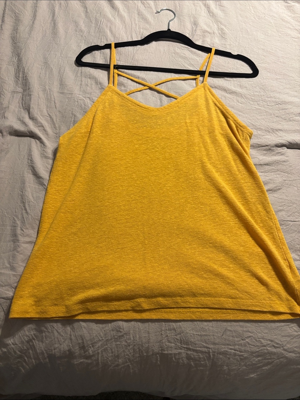 Yellow Strappy Swing Cami Top